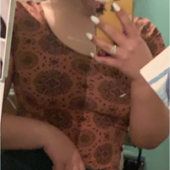 medium Forever21 maroon bodysuit - Picture 4 of 4